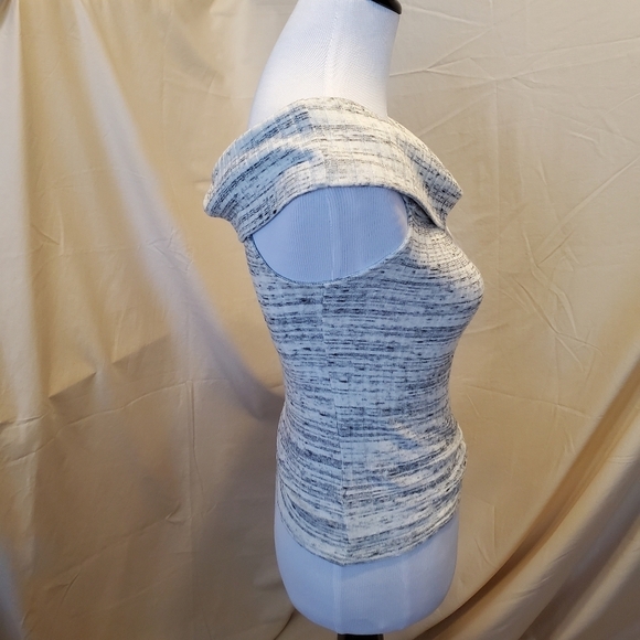 Express One Eleven Grey Draped Top SZ Medium - Picture 3 of 8